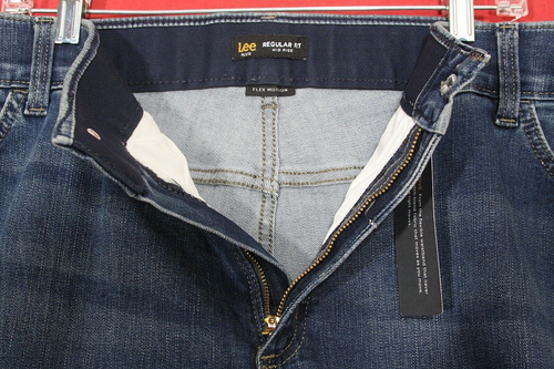 Lee Damen 22 Plus Regular Fit Flex Motion Blau Denim Bermuda Shorts Bündchen Saum - Bild 2 von 10