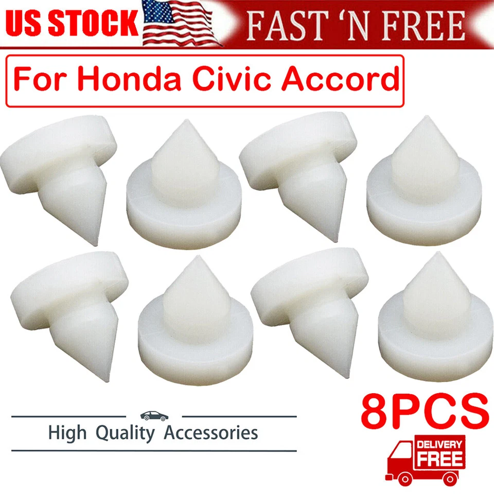 For Acura &Honda Clutch & Brake Pedal Stop Pad Bushing set of 8 46505 SA5 000 - Image 2 of 4