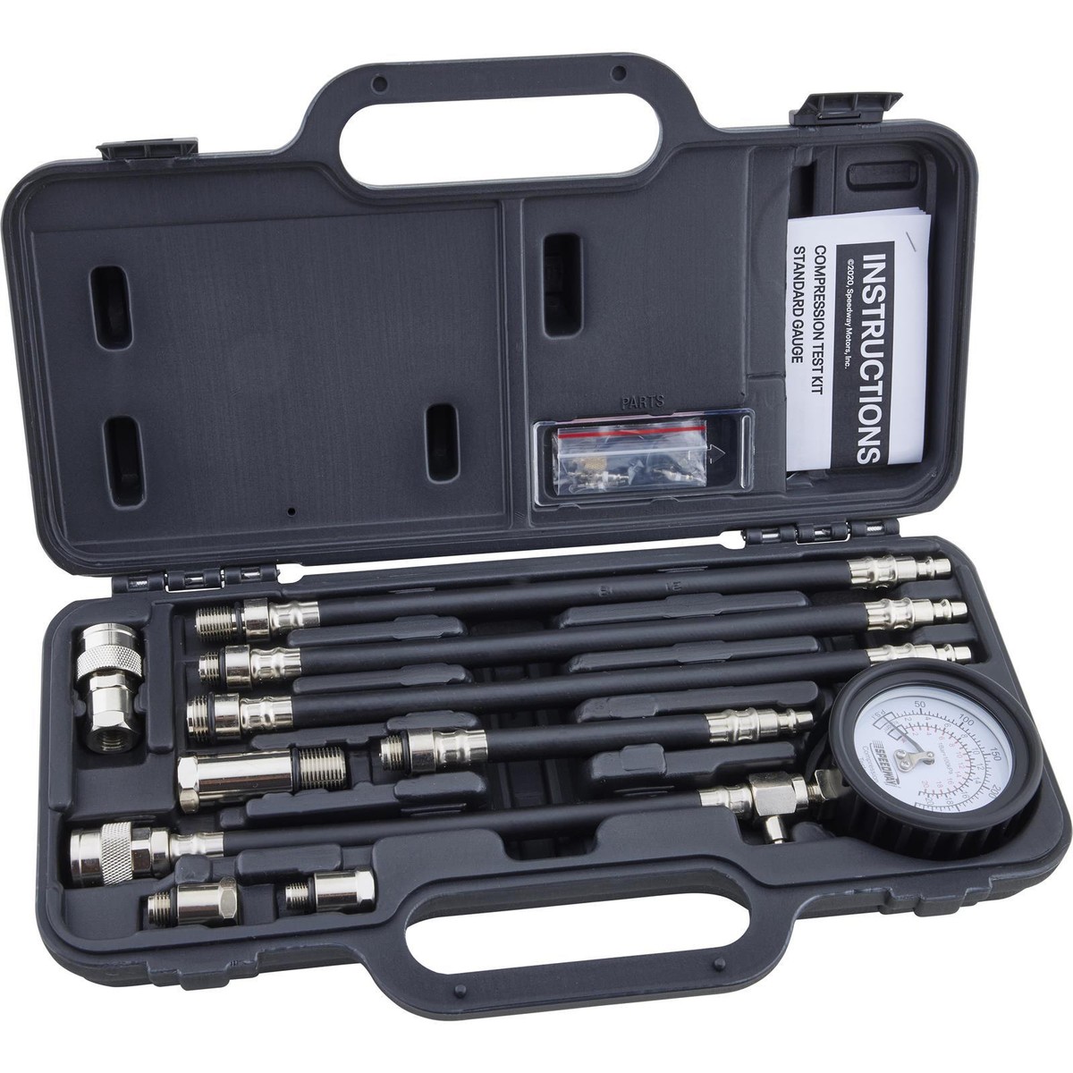 テスト用 Speedway Motors Compression Test Kit Standard Gauge 10mm 12mm