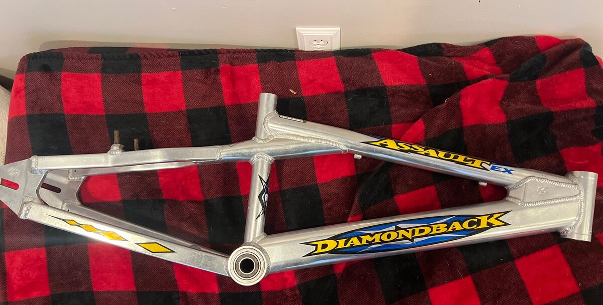 Diamond Back Assault EX Frame Old School BMX White 6061 Diamond Back Assault EX Frame Old School BMX White 6061
