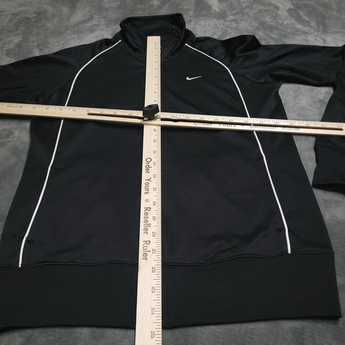 Nike Track Jacket Youth Medium Black Full Zip Casual Sports Swoosh School - Picture 7 of 7