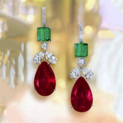 Glamorous Drop Earrings 925 Silver Engagement For Women for party Jewelry A Pair