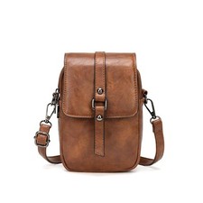 myfriday Vintage Crossbody Phone Bag for Women, Small Leather Shoulder Purse ...