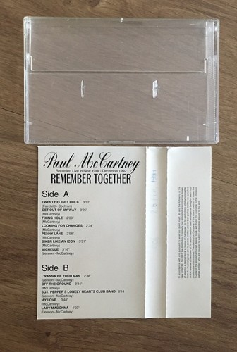 PAUL McCARTNEY Remember together,rare cassette 1994 Italy,Beatles - Imagen 3 de 5