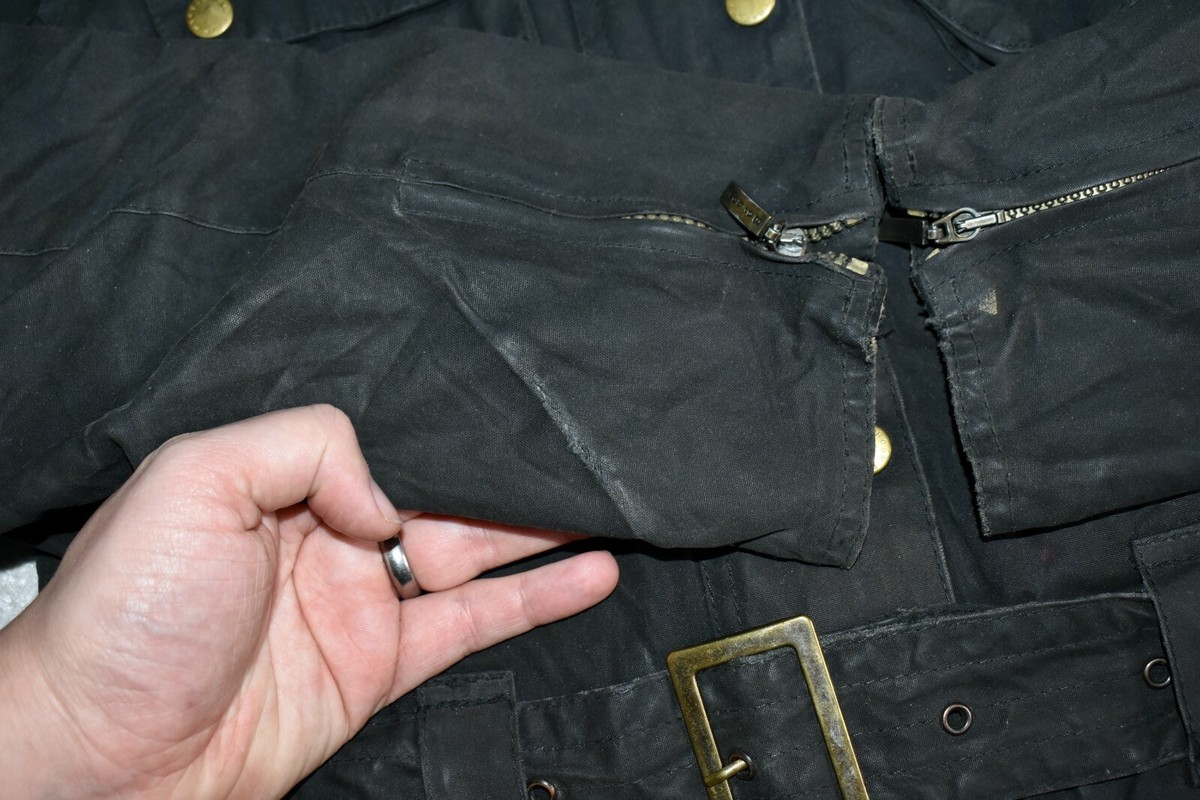 Womens BARBOUR International Black Wax Motorcycle Jacket Womens BARBOUR International Black Wax Motorcycle Jacket