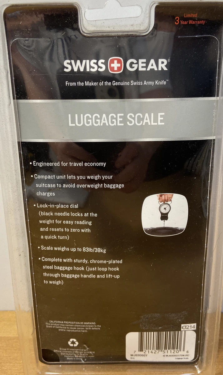 Swiss gear sales luggage scale