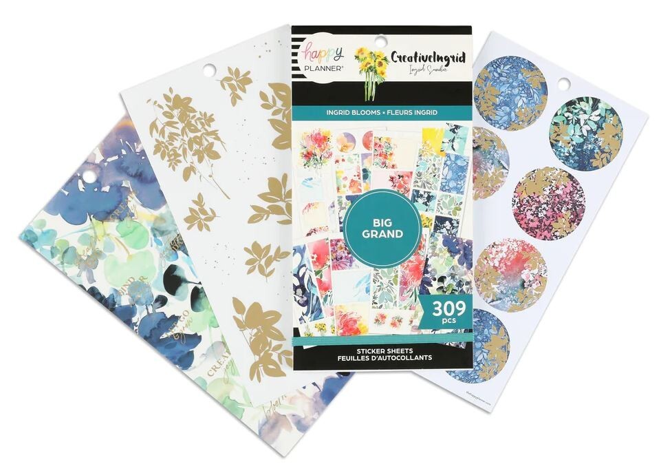 Happy Planner mamBi CreativeIngrid Value Pack Stickers INGRID BLOOMS SVP130-180