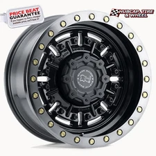 Black Rhino Abrams 18X9.5 5X5.0 -18mm 18" Gloss Gun Black W/ Machined (1 Wheel)