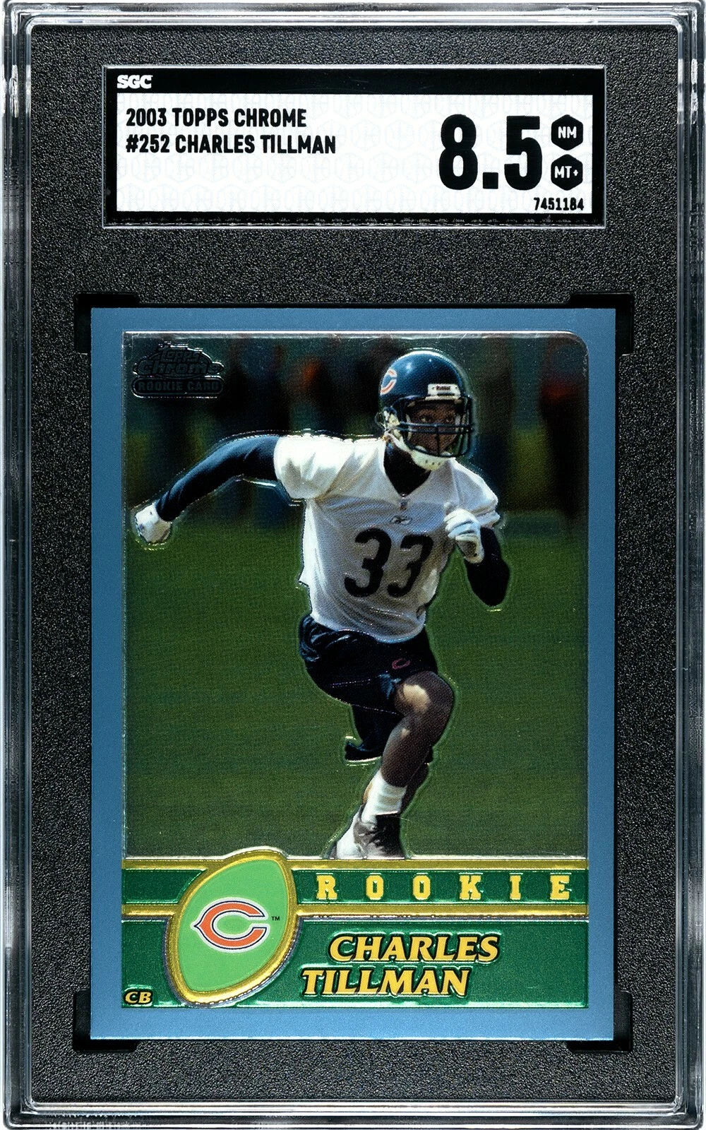 Charles Tillman Topps Chrome #252 Black Refractor