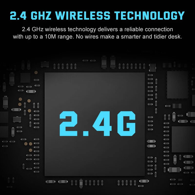 Wireless Silent  Keyboard and Mouse Combo For Notebook Laptop Desktop PC 2.4 GHz - Image 2 of 4