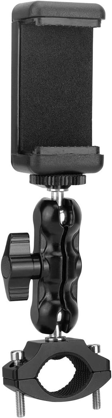 Bicycle Mount Holder Rod Clip with Smartphone Clip for Univesal