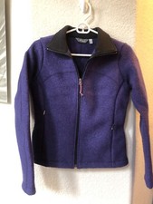 New Vtg Ibex Wool Jacket Purple Women Size Xs