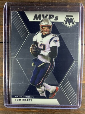 Tom Brady Football MVP Card #298 Panini Mosaic NFL HOF New