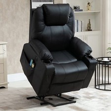 Electric Power Lift Recliner Chair for Elderly W/ Heat Massage USB Ports Remotes