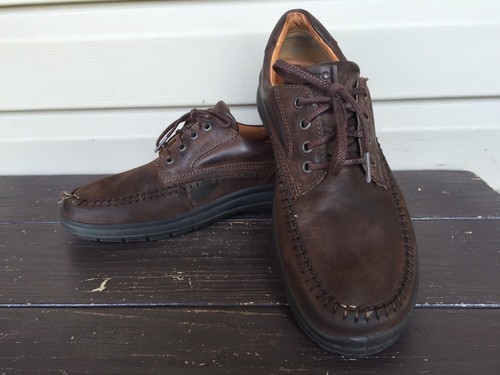 ECCO MENS SEAWALKER TIE LEATHER LACE UP 