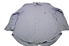 Vintage Chaps Ralph Lauren Chambray Men's Size 16 Neck Long Sleeve Dress Shirt