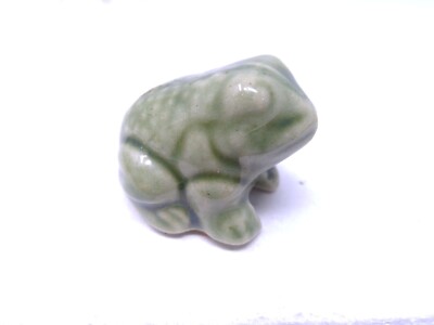 Vintage Small Stoneware Enesco Frog Toad Figurine