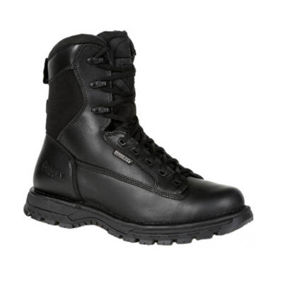 Rocky Portland lace to Toe Black Public Service Waterproof Boots Size 9.5 Rocky Men main image 4