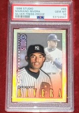 MARIANO RIVERA 1998 STUDIO #69 SILVER PRESS PROOF FOIL PSA 10 🔥 POP 4 BEAUTY