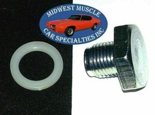 60-80 Ford Engine Oil Pan Change Drain Plug Bolt With Gasket 12-20 Threads A