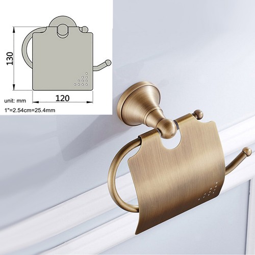 Antiguo juego de accesorios de baño de latón herrajes de baño toalla barra fzh112 - Imagen 11 de 22