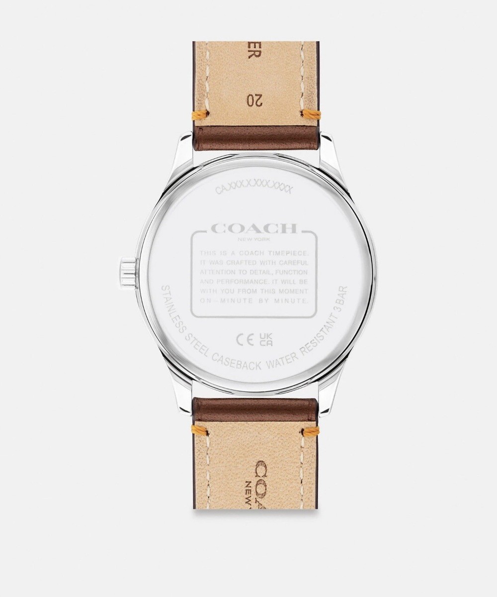 Coach Boxed Pride Collection Baxter Leather Watch With  display picture 3