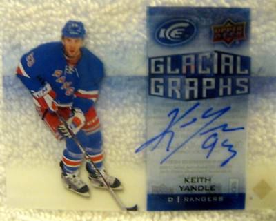 Keith Yandle 2015-2016 Upper Deck Ice Acetate Glacial Graphs Autograph-Rangers