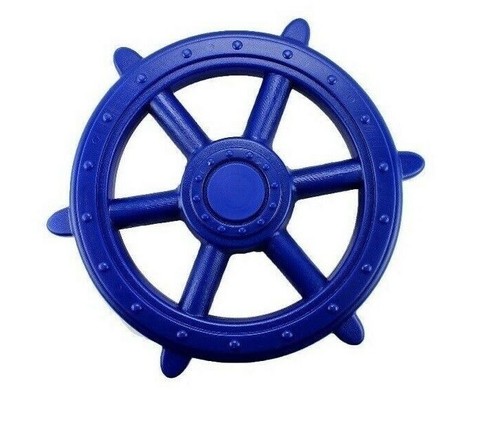 BLUE Playground Accessories Pack Ship Wheel Binoculars Telephone Handles Cubby - Picture 2 of 5
