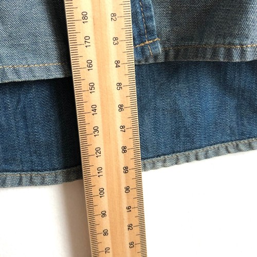 Country Road Denim Tunic Shirt Button Up Long Sleeve Two Tone Blue Size Small - Picture 12 of 16