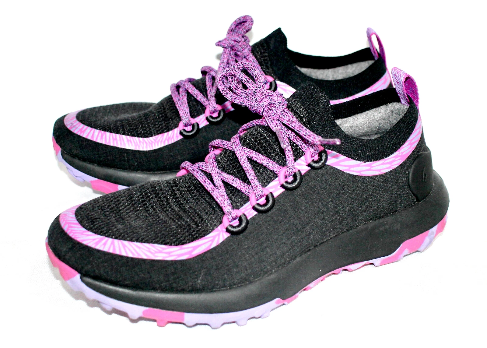 ALLBIRDS Men's Trail Runners SWT Highlights Size 9 Black Purple Ripstop Fabric