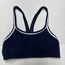 Dolfin Swimwear Bikini Top Navy Blue & White Medium
