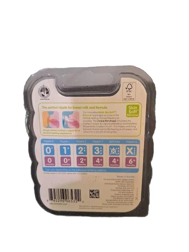 MAM Fast Flow Nipple- 2 Pack- Age 6+ Months x - Image 2 of 2