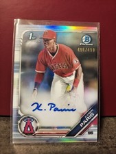 2019 Bowman Chrome Draft Kyren Paris RC Auto Refractor 496/499! Angels