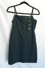 Honey Belle Button-Down Linen Mini Dress size S