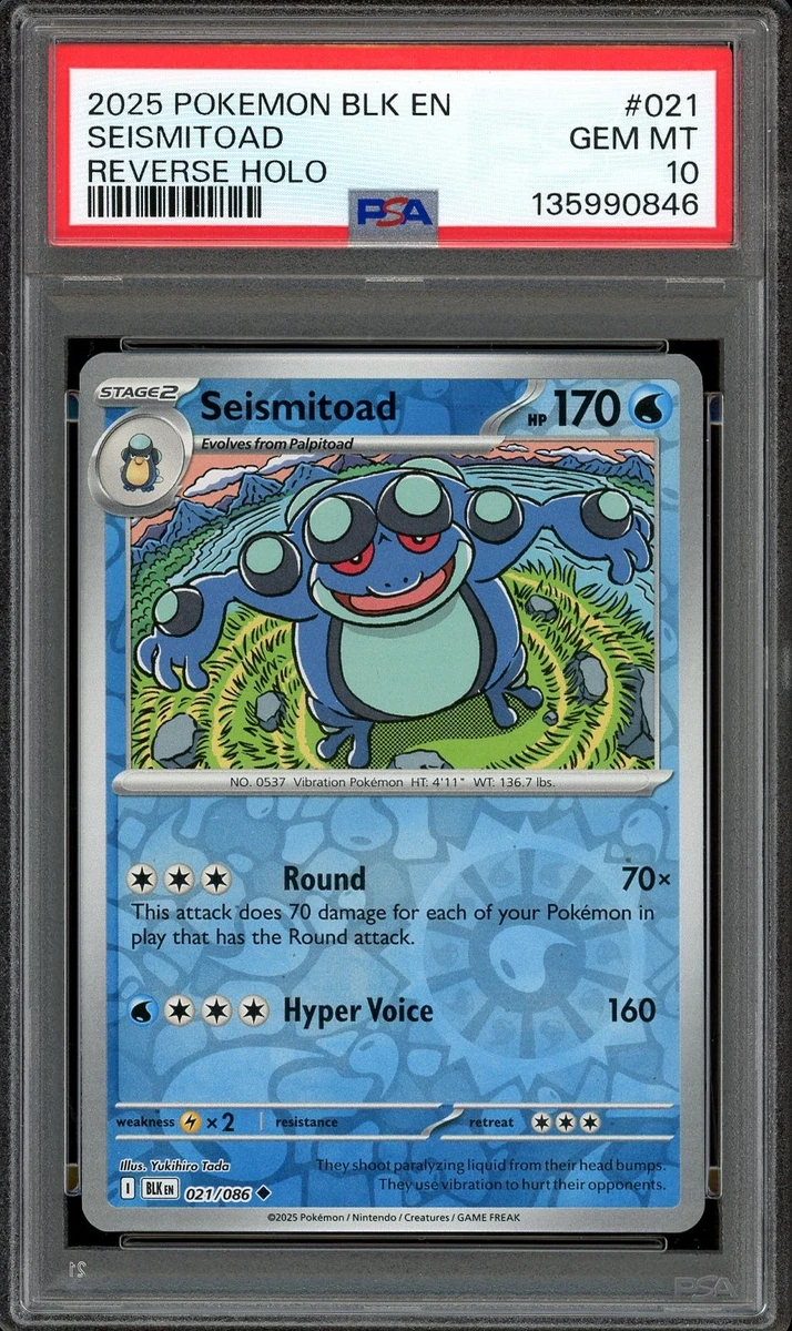 Seismitoad Pokmon TCG Full Art Individual Trading Card Games for sale |  eBay