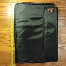 Black Nylon Quilted Carrying Case with Shoulder Strap for Laptop Or Computer New