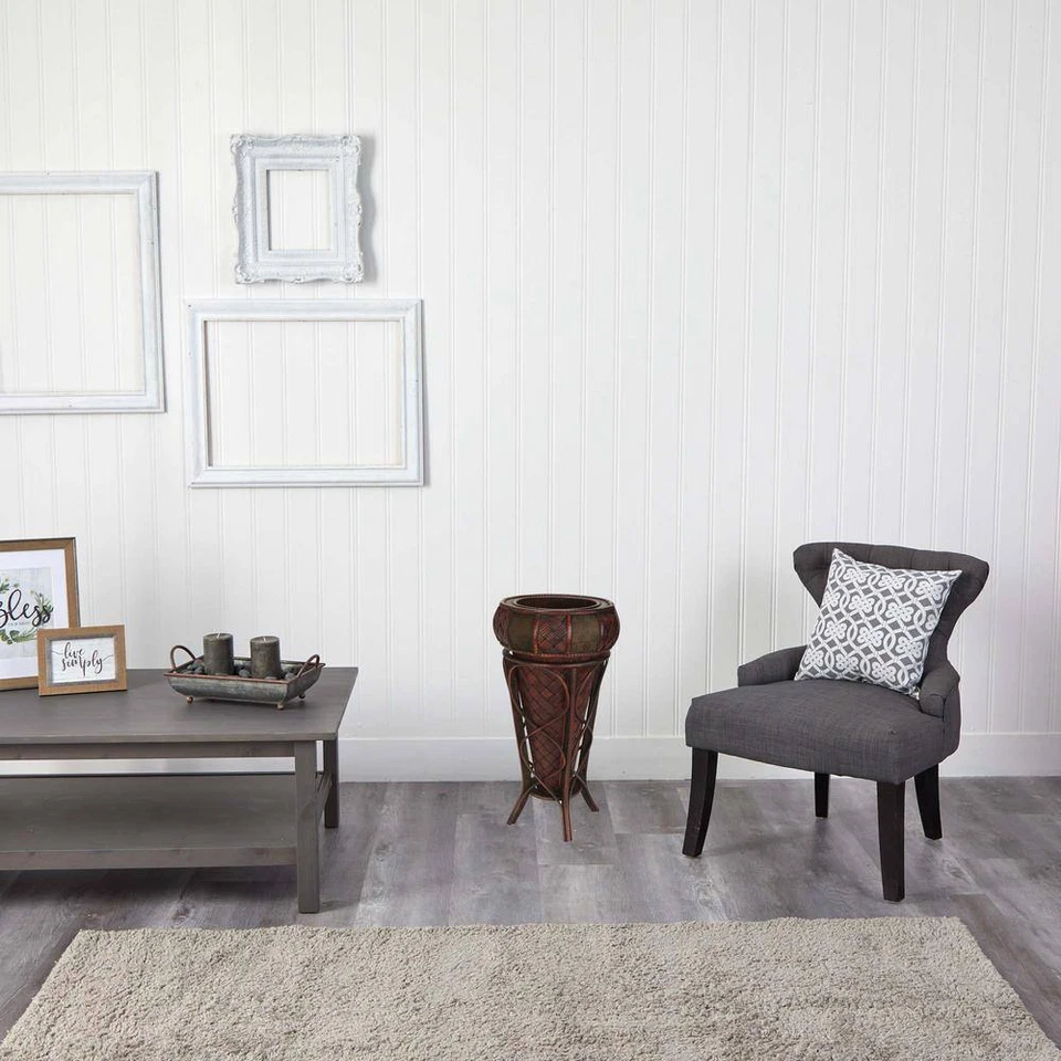 Декоративная деревянная ваза с подставкой держатель для цветов высотой 22 для домашнего декора сеялки - Изображение 4 из 4