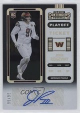 2022 Panini Contenders Rookie Playoff Ticket 85/99 John Ridgeway #236 Auto sq1