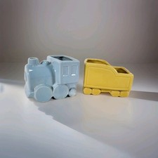 Shawnee Pottery Locomotive  Tender Car Planters