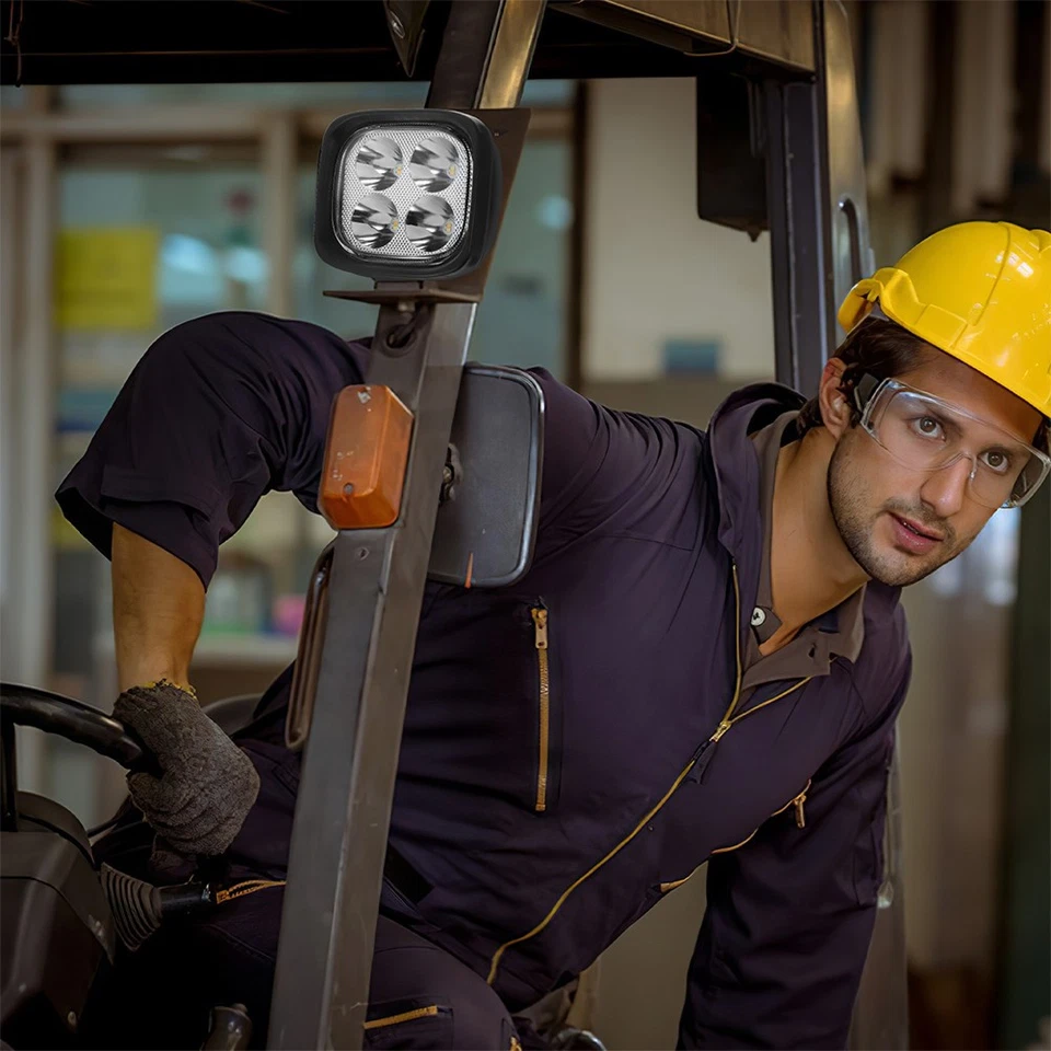  2 luces LED para carretilla elevadora luz de conducción carretilla elevadora luz de trabajo carretilla elevadora de repuesto Foto 3 de 4