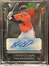 2021 Panini Chronicles Obsidian Baseball Ryan Mountcastle ROOKIE AUTO ORIOLES
