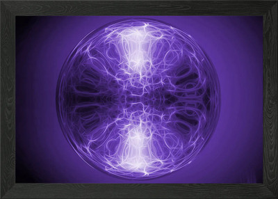 Kreise lila gerahmtes Wandbild Poster Leinwanddruck Bild