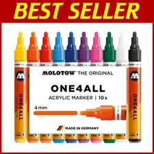 Acrylic Paint Marker Set, 4mm Tip, 10 Colors