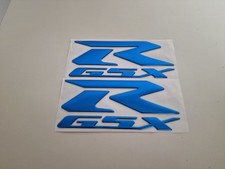SuzukI GSXR Blue 3D Fairing Badge Emblem Logo Stickers Graphics Decals GSX-R
