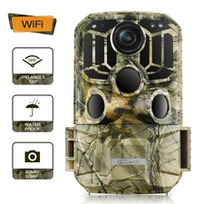 24MP Wildlife Trail Camera WiFi 1296P Night Vision Hunting Game Camera Cam 0.1s