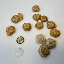 Lot of 13 Glass Mineral Domed Miniature Watch Crystals all near 8mm