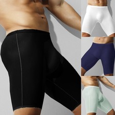 Sporty Mens Long Leg Boxer Briefs Perfect for Sports and Active Lifestyles
