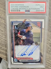 2024 Bowman Chrome ANTONIO ANDERSON Autograph PSA 9