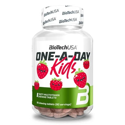 BIOTECH ONE-A-DAY KIDS - 90 Kautabletten - Vitamine und Mineralstoffe für Kinder - Bild 1 von 4