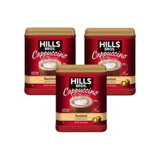 Hills Bros Sugar Free Instant Cappuccino Pack Of 3 French Vanilla 14Oz